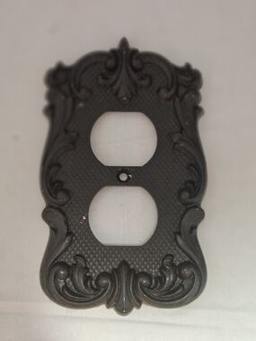 Ornate Decorative Double Outlet Cover Plate -